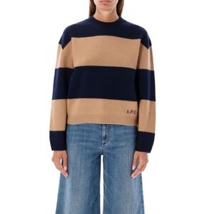 A.P.C. Penny Knit Sweater | Horizontal Stripes Parisian Chic medium